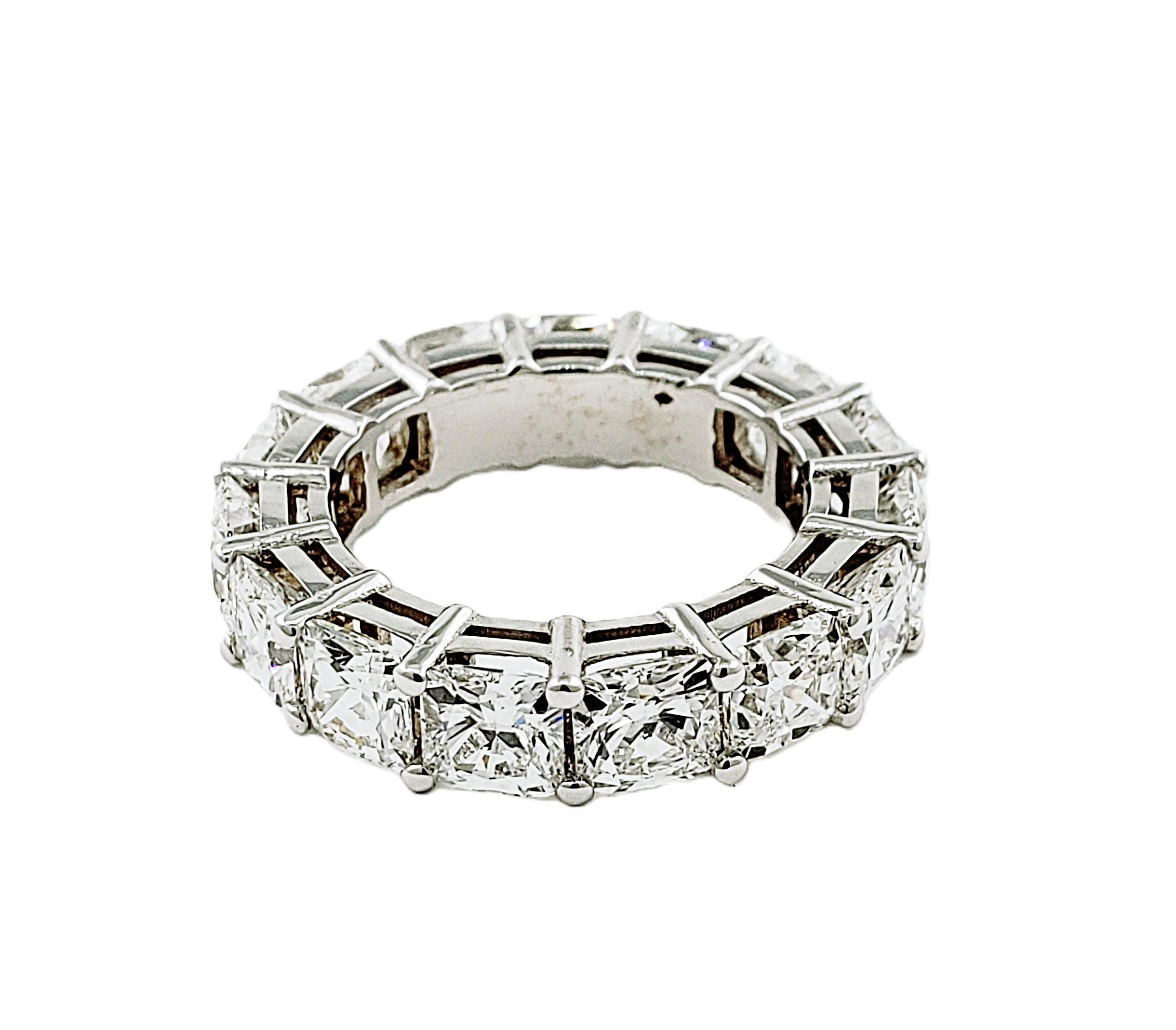 Cushion Cut Eternity Band